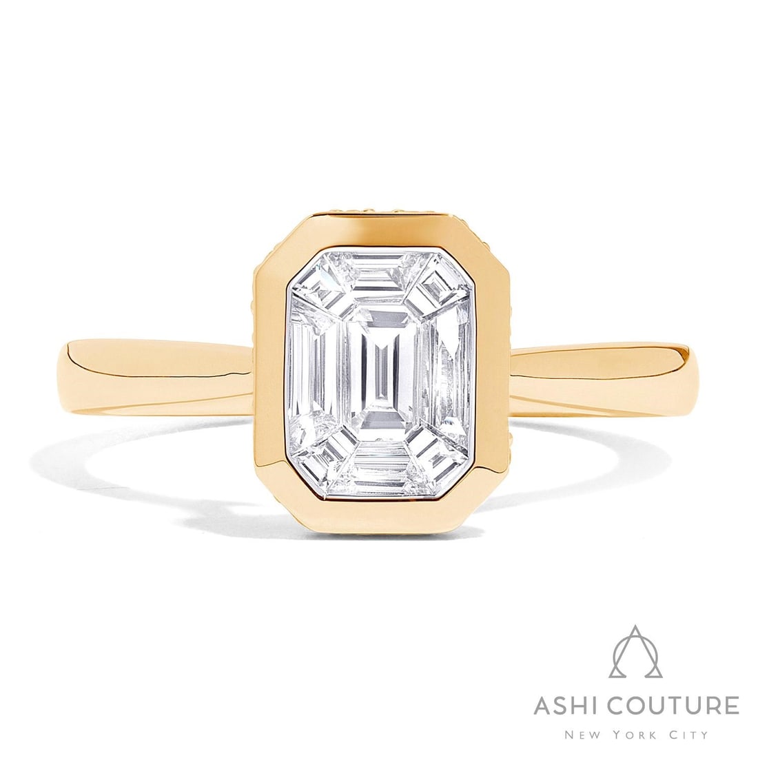 0.76 ctw White Diamond Solitaire Bezel 18K Yellow Gold Ring: A vision of luxury, this exquisite Bezel-Set ring featuring Natural White Diamonds defines sophistication. Expertly mounted in a Solitaire setting, the ring is crafted in 4.95 grams of solid 18K Yello
