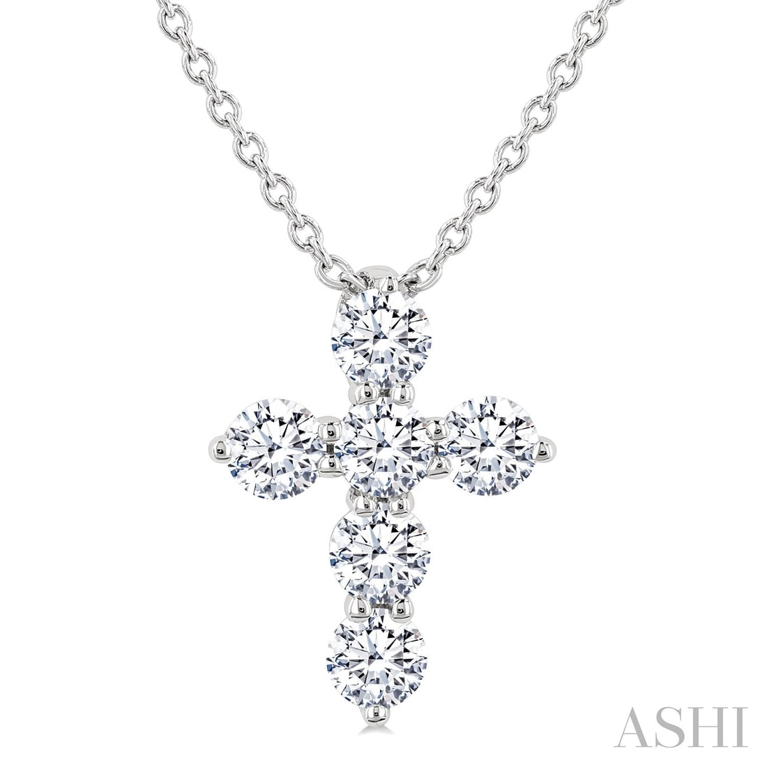 0.36 ctw Diamond Christian Cross 14K White Gold Pendant: Exuding opulence and grace, this elegant Christian Cross pendant featuring White Diamond is crafted for the distinguished. A detailed Cluster gallery secures the stones, rendered in 0.3 grams of lustr