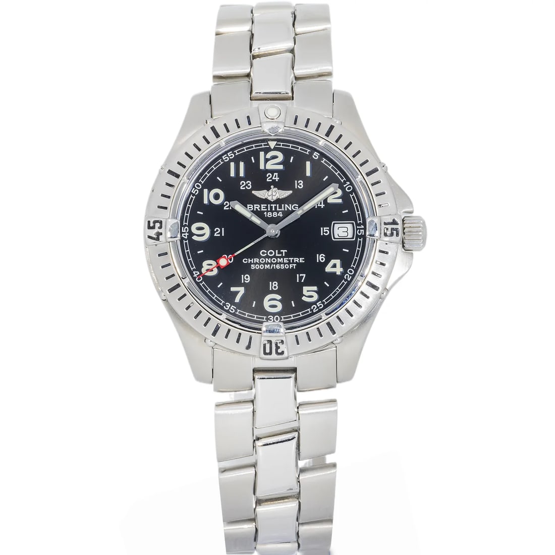 Breitling Colt Quartz A74350 Stainless Steel Black Arabic Dial (1 of 2)