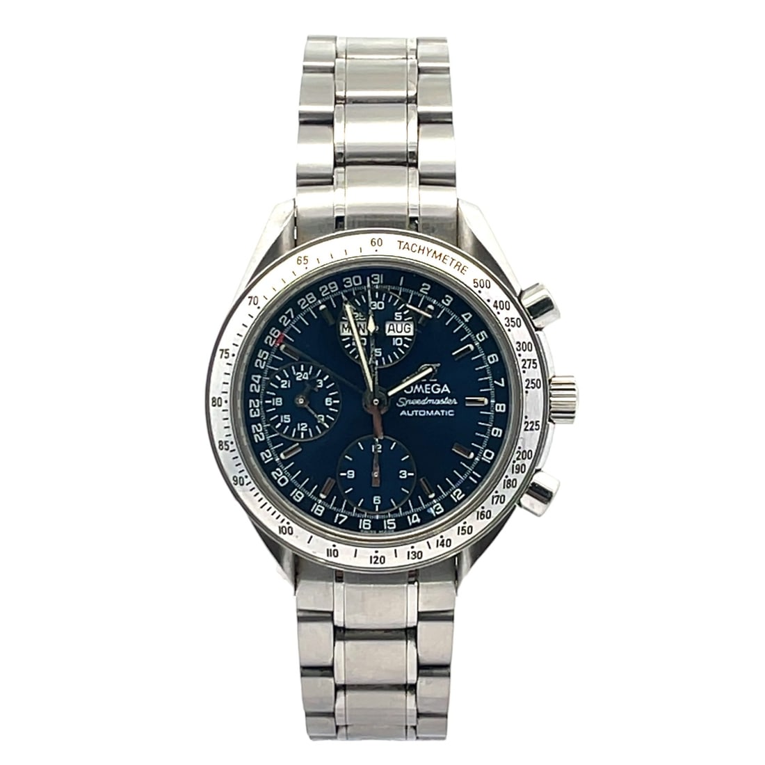 Omega Speedmaster Date 3523.80 Steel Blue Dial (1 of 3)