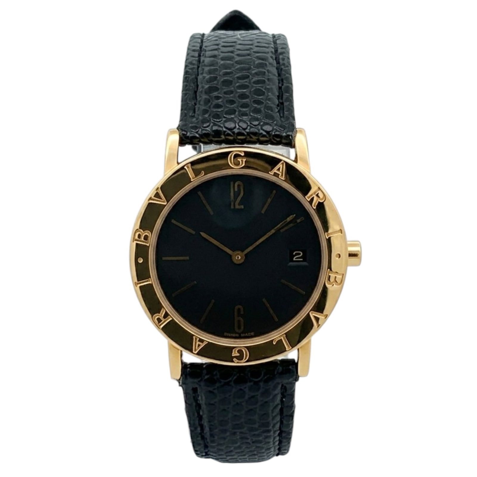 Bulgari Bulgari BB33GL 18K Yellow Gold Black Dial