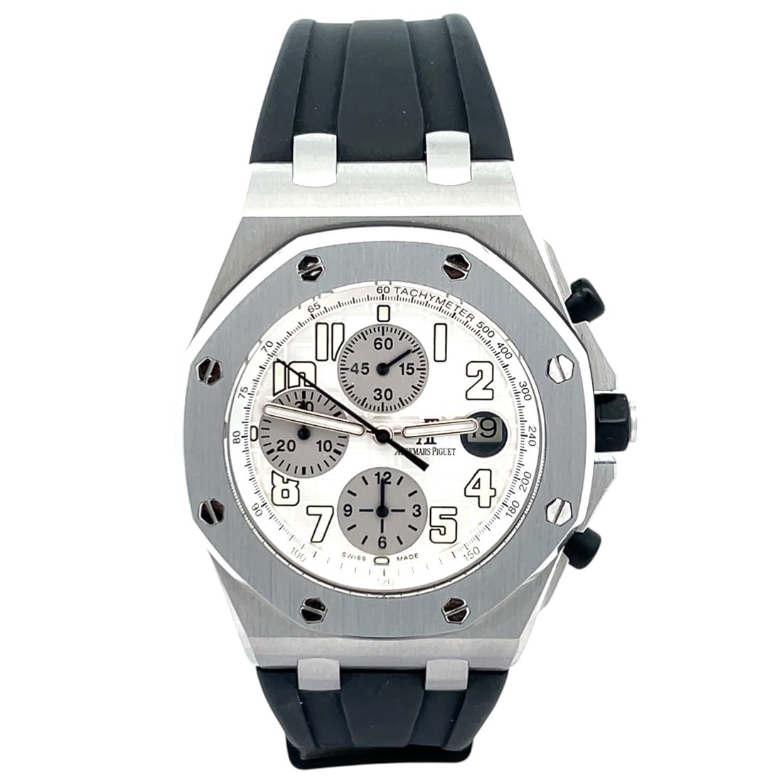 Audemars Piguet Royal Oak Offshore Chronograph 26020ST Steel White Dial