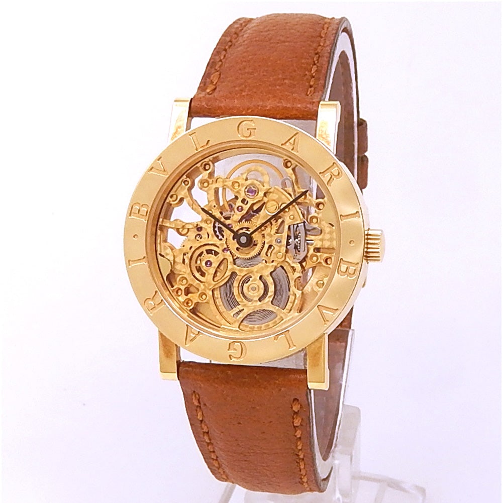 Bvlgari Bvlgari BB33GLSK 18k Yellow Gold Skeleton Dial (1 of 5)
