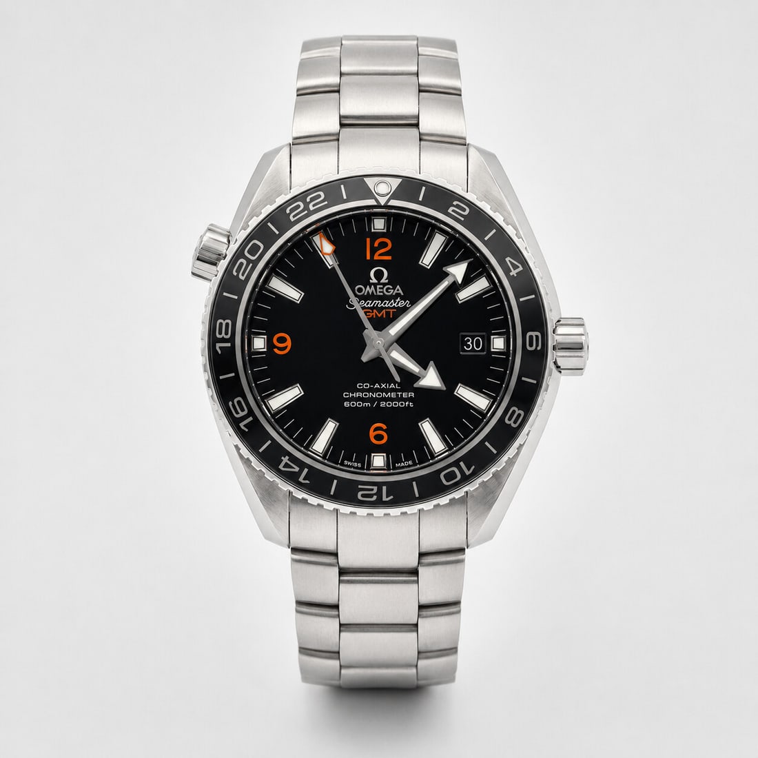 Omega Seamaster Planet Ocean GMT 600M 232.30.44.22.01.002 Stainless Steel Black Dial (1 of 5)