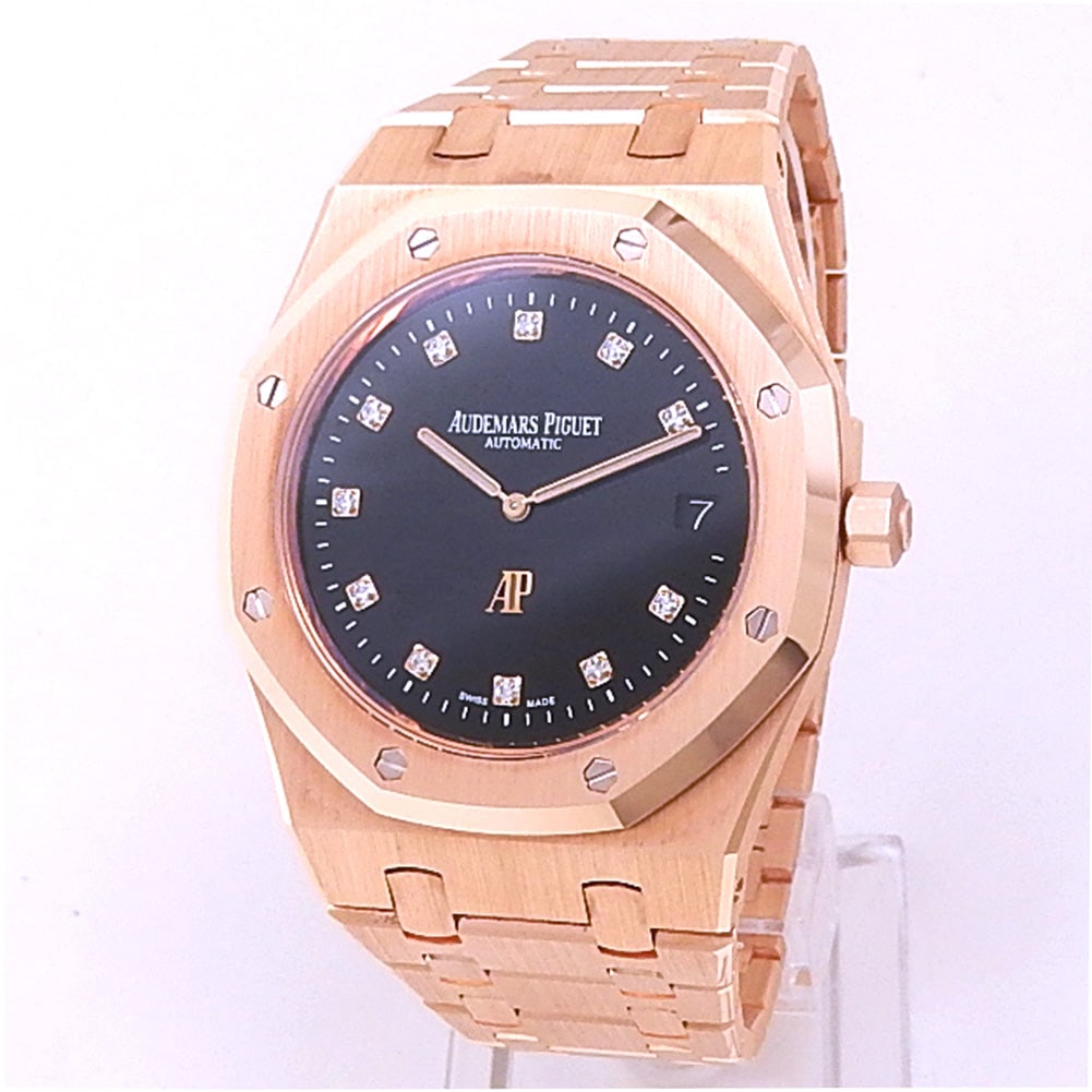 Audemars Piguet Royal Oak Jumbo Extra-Thin 15207OR.OO.1240OR.01 18K Rose Gold Black Dial (1 of 6)