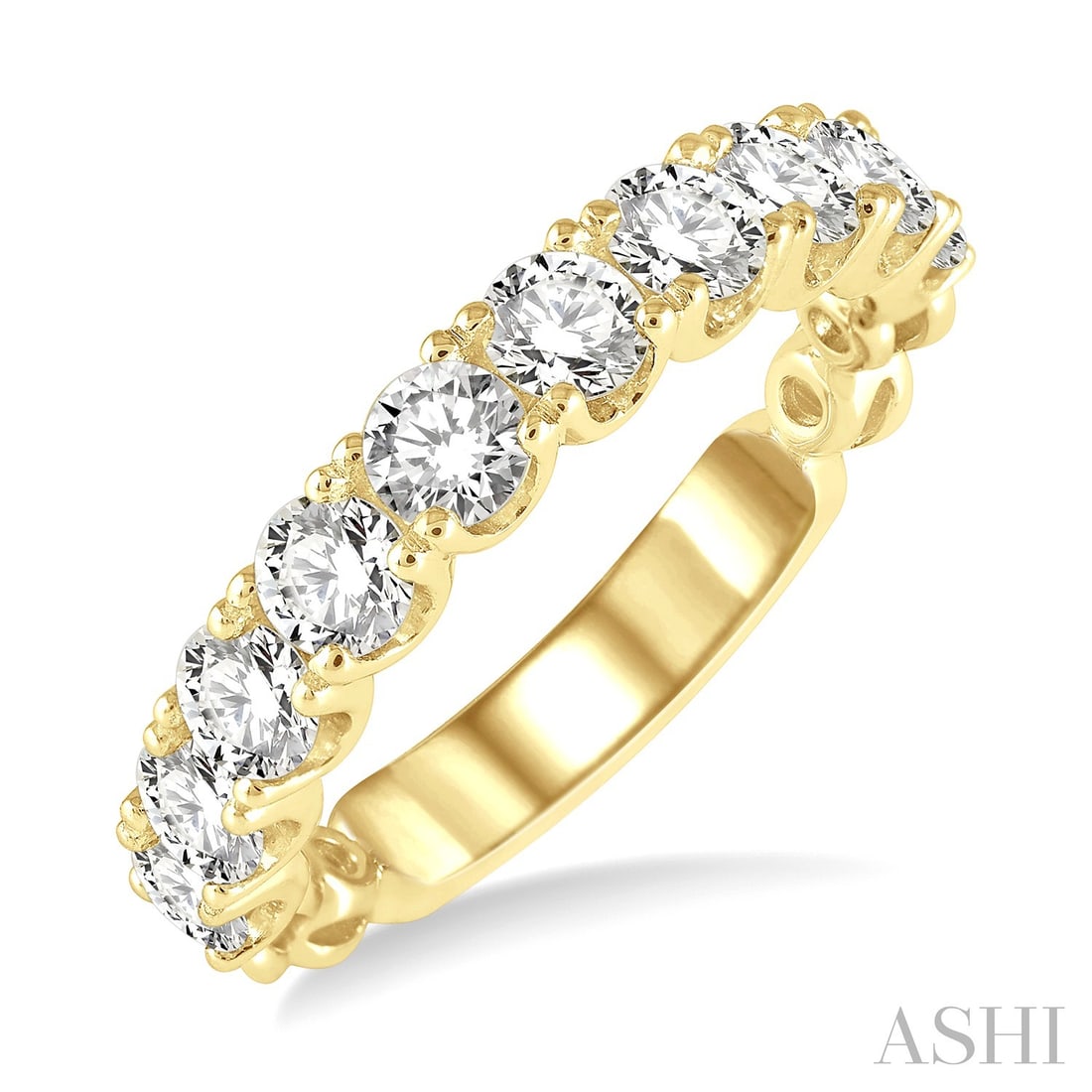 1.50 ctw Diamond Lattice 14K Yellow Gold Band Ring: Rare and radiant, this magnificent Lattice ring featuring White Diamond offers a touch of the extraordinary. Showcasing the gems in a Prong-Set Band arrangement, the ring consists of 3.7 grams of 14K 