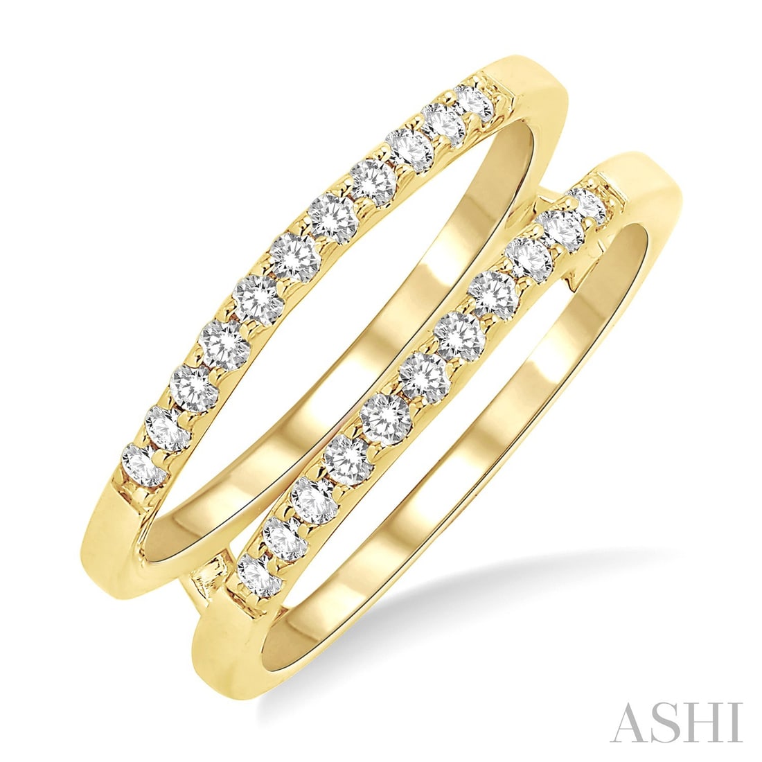 0.32 ctw White Diamond 14K Yellow Gold Insert Ring: Epitomizing grandeur, this elegant Insert ring featuring White Diamond stands as a beacon of refined taste. Crafted with precision, the Pave setting is seamlessly integrated into 3.95 grams of 14K Yel
