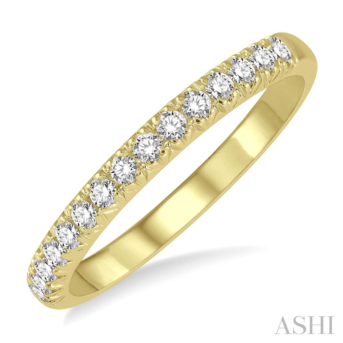 0.26 ctw Diamond Pave 14K Yellow Gold Band Ring: Epitomizing grandeur, this elegant Pave Wedding Band ring featuring White Diamond stands as a beacon of refined taste. Crafted with precision, the Pave setting is seamlessly integrated into 2.0 grams 