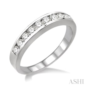 0.50 ctw Diamond Channel Set 14K White Gold Ring