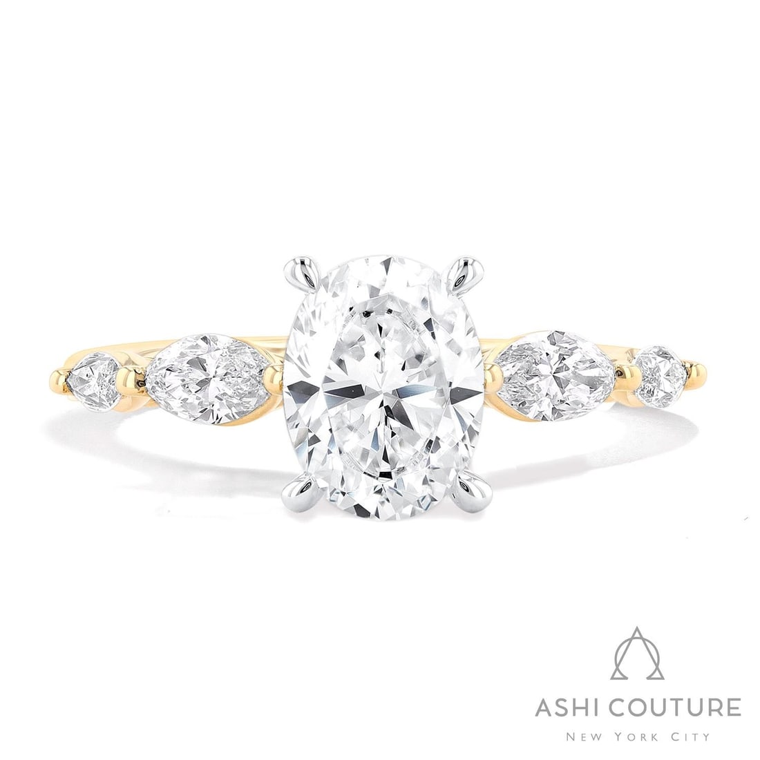 0.66 ctw Oval 5-Stone Diamond 14K Yellow & White Gold Ring: Retail Value: $5,130 Rare and radiant, this stunning 5-Stone ring featuring White Diamond offers a touch of the extraordinary. A detailed Five-Stone gallery secures the stones, rendered in 3.15 grams 
