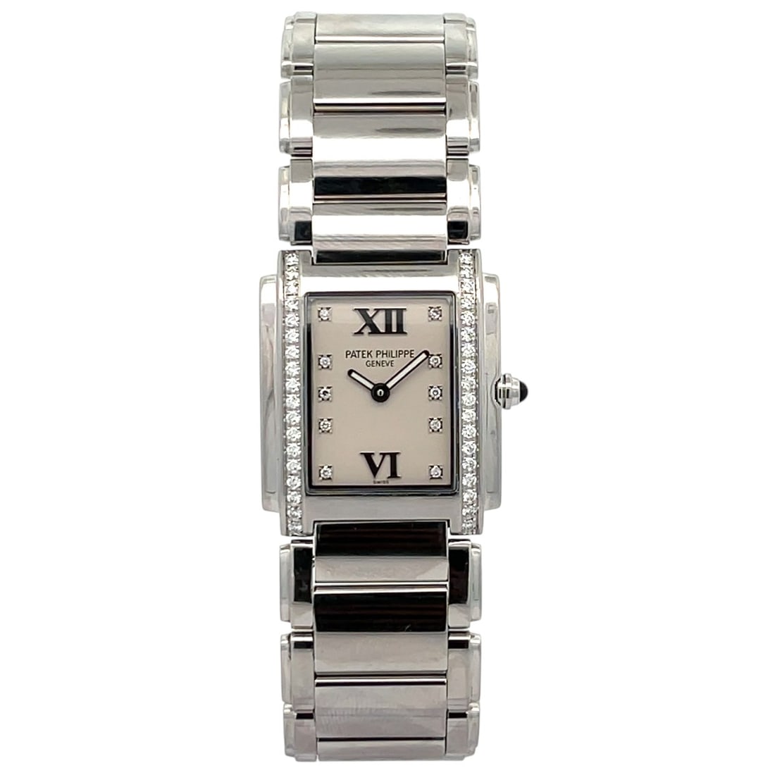 Patek Philippe Twenty-4 4910/10A-001 25mm x 30mm White Diamond Dial Steel (1 of 4)