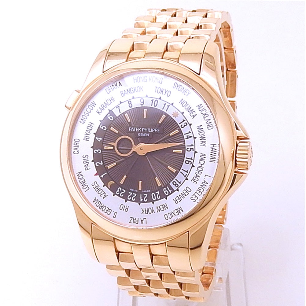 Patek Philippe Complications World Time 5130/1R-011 Rose Gold Brown & Silver Dial (1 of 5)