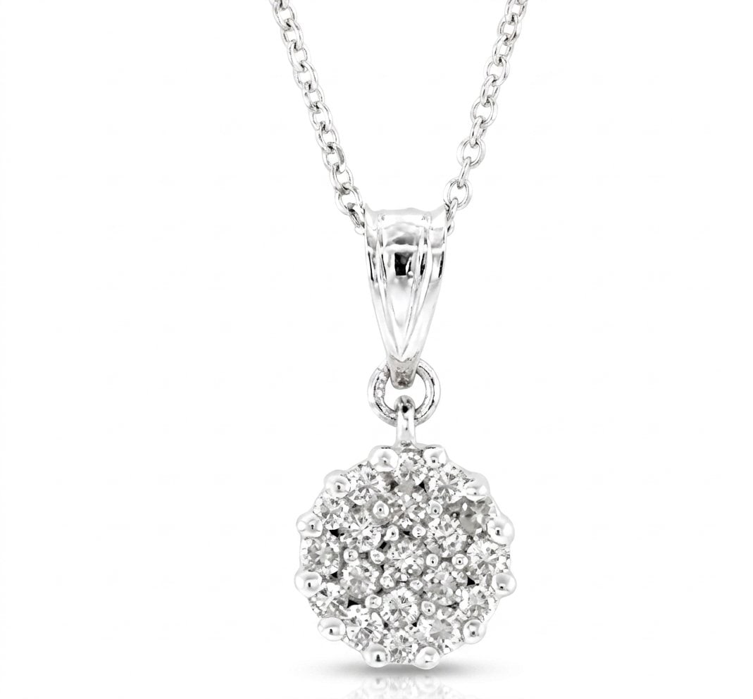 Diamond Pendant in 14K White Gold