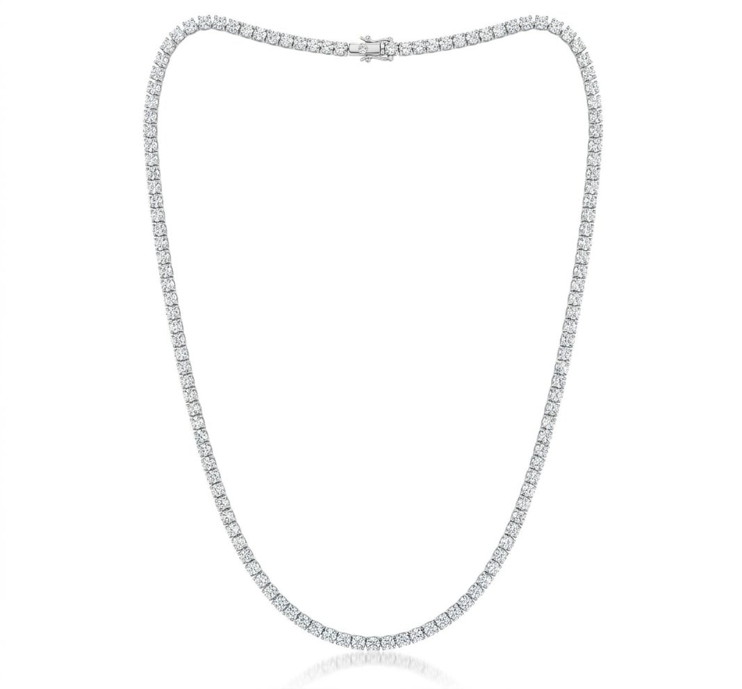 Diamond Necklace in 14K White Gold: Featured Collection: The Kelly Christie Collection Exclusively Curated By: Serenity Gallerie The Kelly Christie Collection crafts heirloom-quality masterpieces designed not just to adorn, but to captu