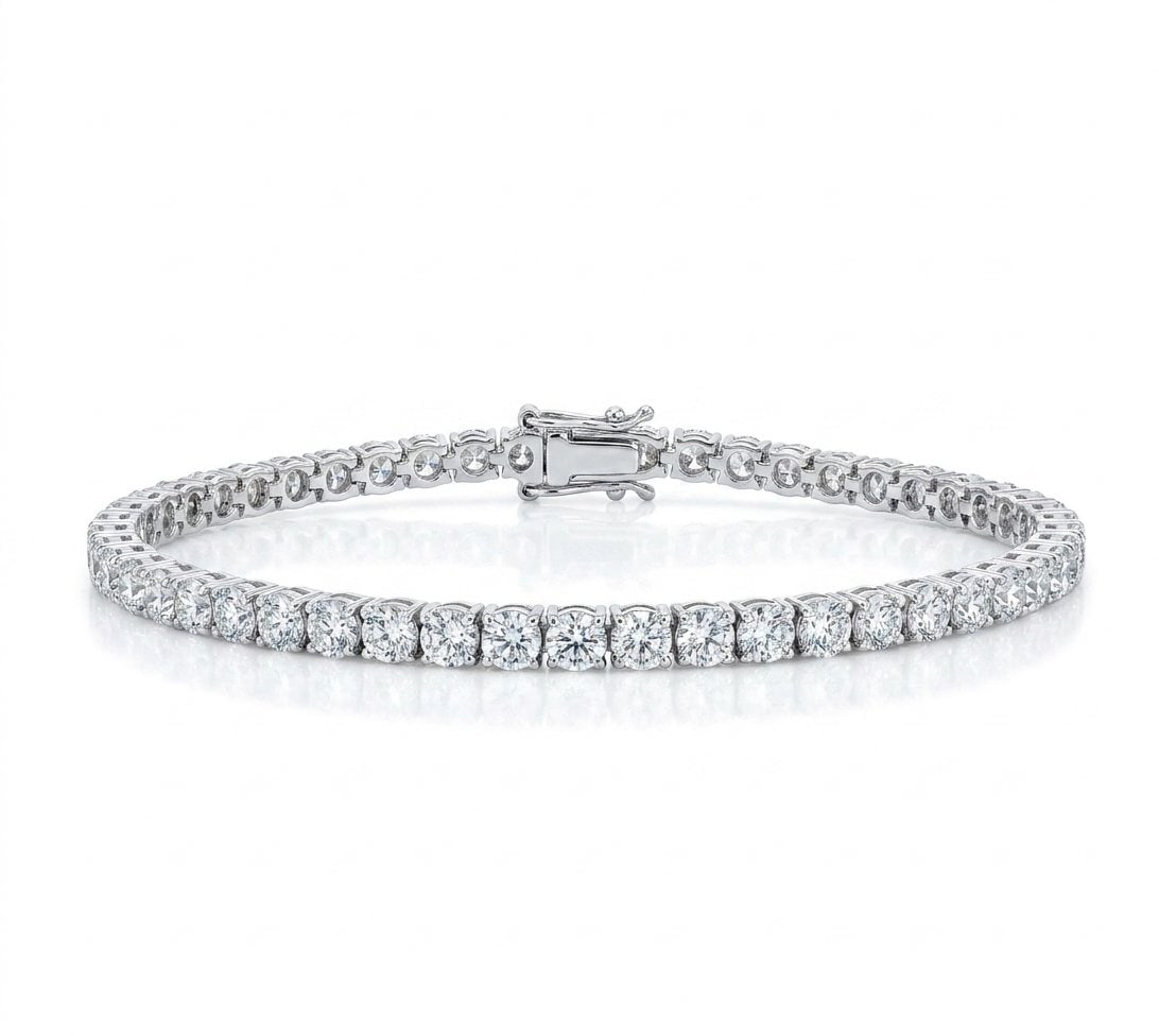 Diamond Bracelet in 14K White Gold: Featured Collection: The Kelly Christie Collection Exclusively Curated By: Serenity Gallerie The Kelly Christie Collection crafts heirloom-quality masterpieces designed not just to adorn, but to captu