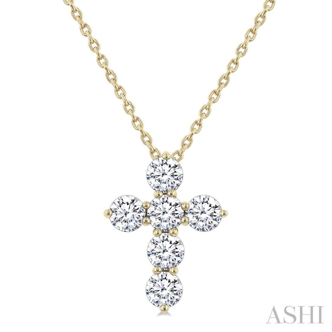 0.75 ctw Diamond Christian Cross 14K Yellow Gold Pendant: Epitomizing grandeur, this magnificent Christian Cross pendant featuring White Diamond stands as a beacon of refined taste. A detailed Cluster gallery secures the stones, rendered in 0.55 grams of lus