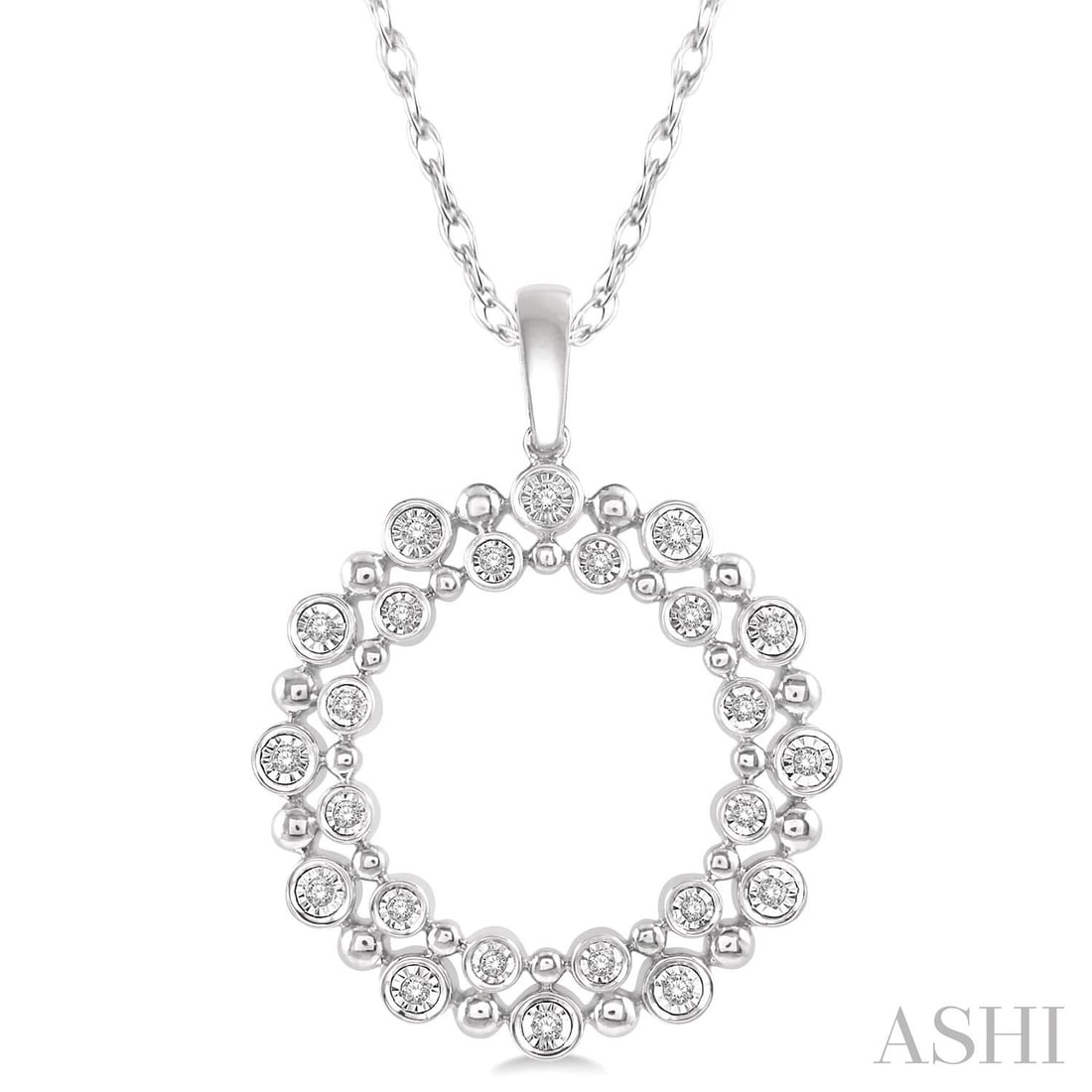 0.15 ctw Diamond Twin Halo 10K White Gold Pendant: Defining modern elegance, this stunning Twin Halo pendant featuring White Diamond captures the essence of style. Expertly mounted in a Cluster setting, the pendant is crafted in 2.8 grams of solid 10K