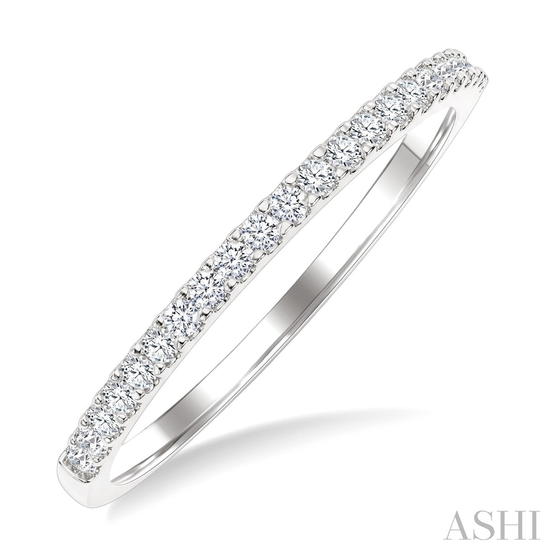 0.22 ctw Diamond Pave Wedding Band 14K White Gold Ring: Timeless and sophisticated, this elegant Pave Band ring featuring White Diamond radiates enduring beauty. Expertly mounted in a Pave Band setting, the ring is crafted in 1.4 g of solid 14K White Gold.