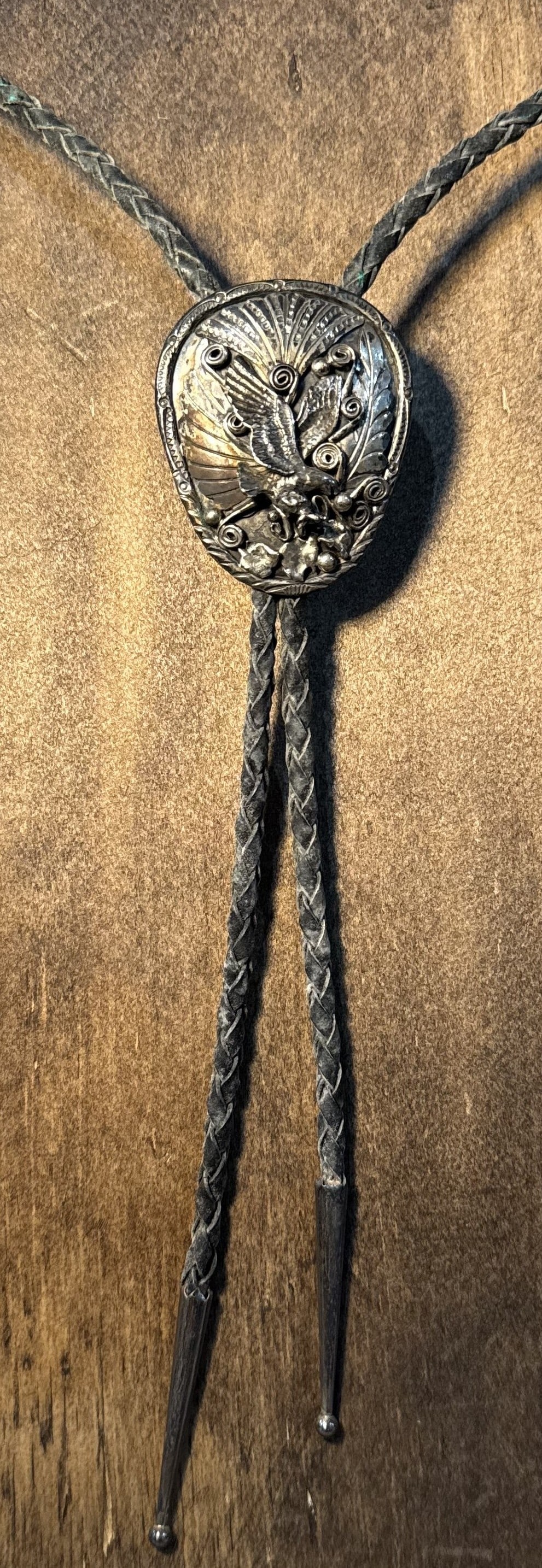 Sterling Silver Eagle Bolo Tie: Sterling Silver