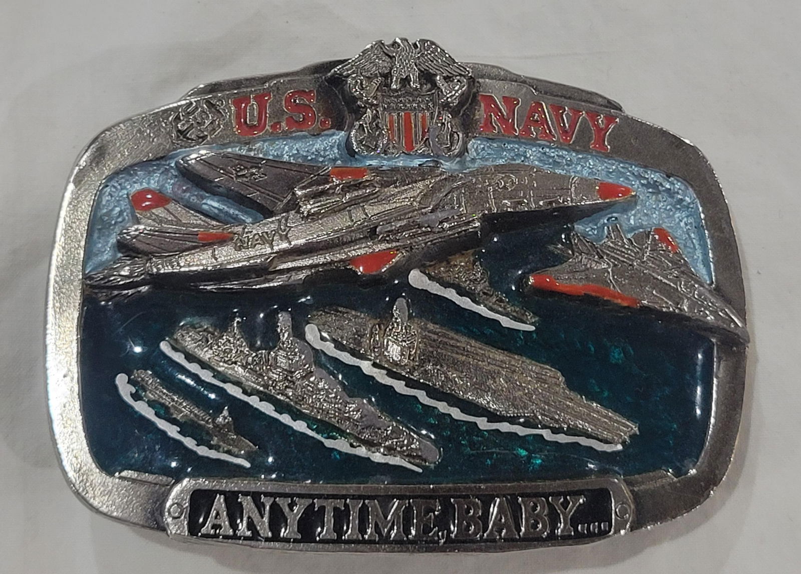 Vintage The Great American Buckle US Navy (1 of 3)