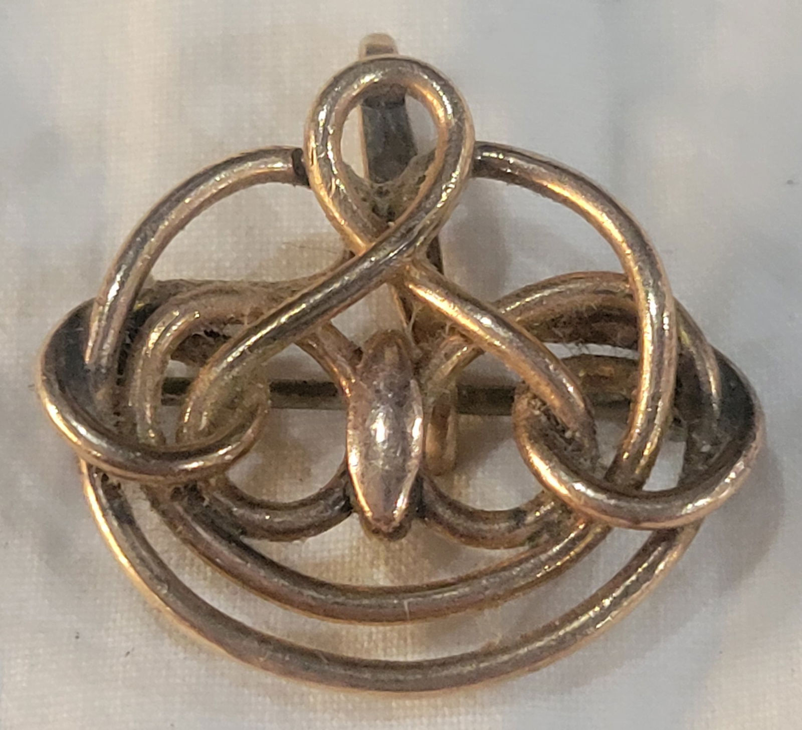 Vintage Victorian Era "Love Knot" Pin: Simmons gold-filled piece Victorian Era - can be worn as a pin or to pin a small pendant watch