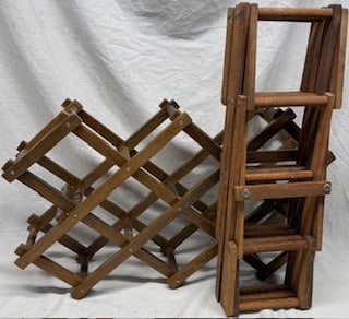 Wooden Folding Wine Rack (1 of 1)