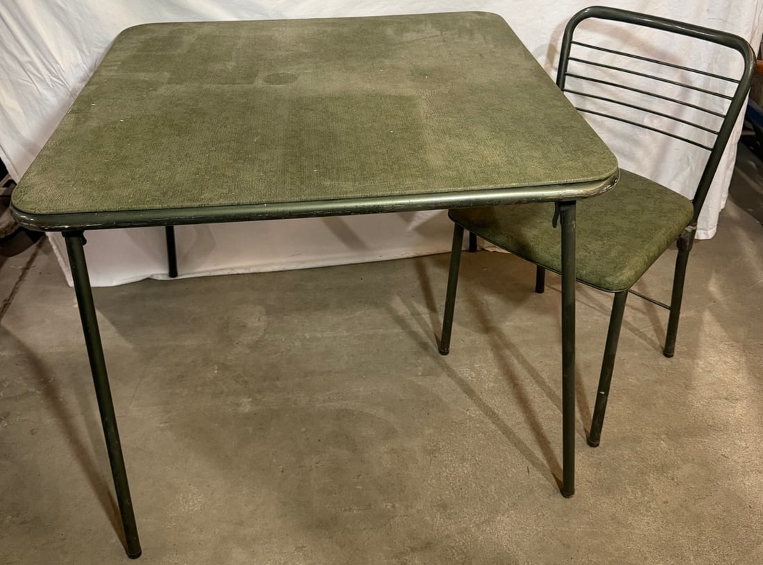 Vintage Folding Table with 4 Chairs (Cosco Set) (1 of 2)