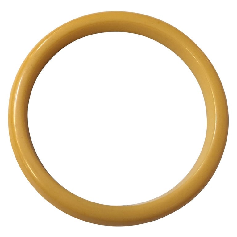 Art Deco Butterscotch Bakelite/Catalin Slip-on Bangle Bracelet (1 of 4)