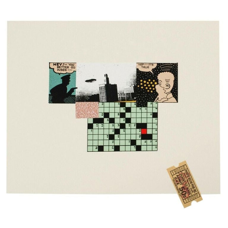 Michael McMillien "Flight to Mars" 11 Color Silkscreen Print 165/250 Signed (1 of 5)