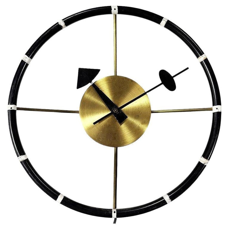 MCM George Nelson Studio Model 4756 "Steering Wheel" Wall Clock by Howard Miller (1 of 9)