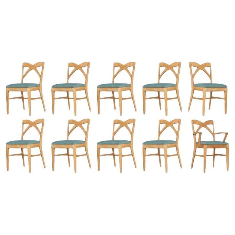 Paul Frankl Dining Chairs for Brown Saltman - Set of 10 (1 of 8)