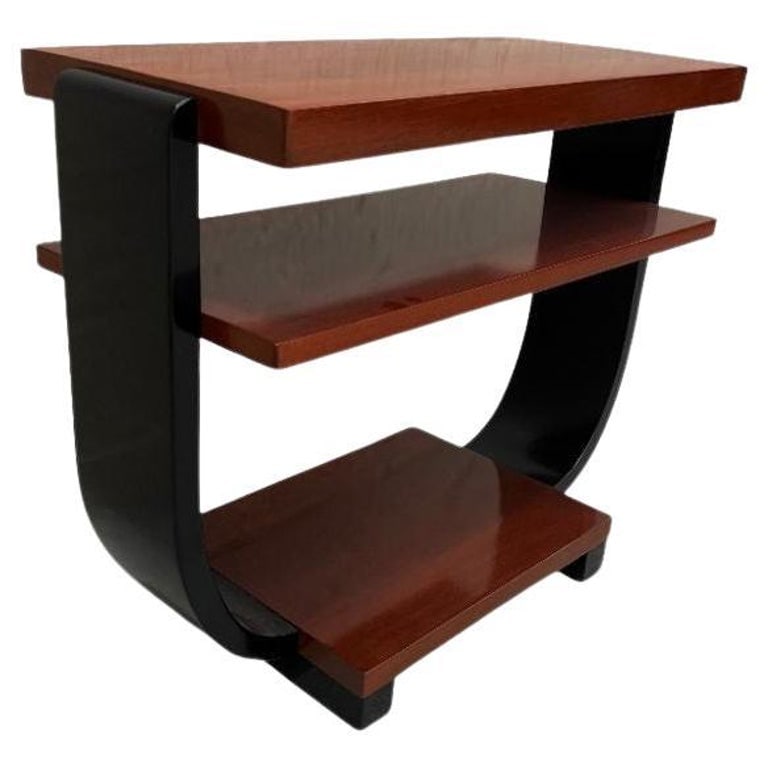 Two-Tone Geometric Art Deco Side Table by Gilbert Rohde for Brown Saltman (1 of 6)