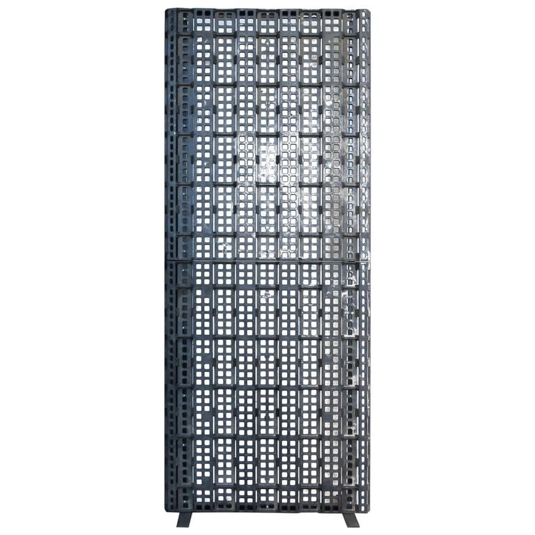 Unique 8' Tall Post Modern Resin Composite Industrial Loft Screen Wall Divider (1 of 4)