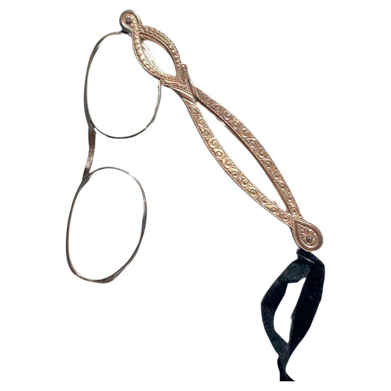Victorian Gold Filled 1/10 12K Lorgnette Made by Society (1 of 7)