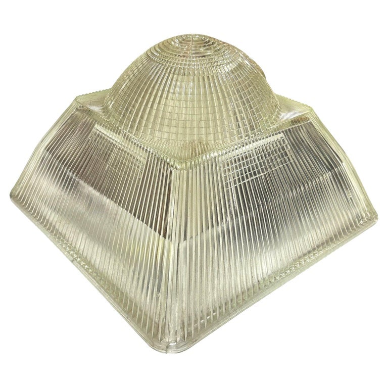 Holophane Glass Ceiling Pendant Light Shade (1 of 7)