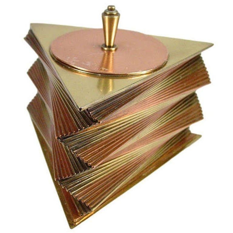 Otar Stacked Brass and Copper Box - 2