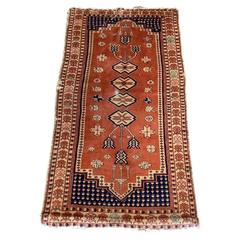 Persian Style Runner Silk 1930s Rug Runner (1 of 7)