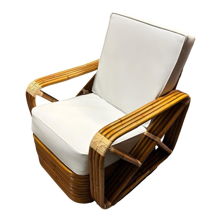 Paul T. Frankl 4-Strand Square Pretzel Square-Back Lounge Chair (1 of 7)