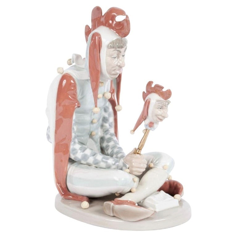 Norman Rockwell Court Jester Statue by LladrÃ³ Porcelain, Ltd 1234/5000 (1 of 7)