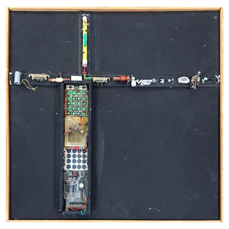 Abstract "Stations of The Cross" Untitled 5 Artography Wall Sculpture by Pasqual: Untitled Artography wall sculpture five of five sculptures in the "Stations of The Cross" series by Pasqual Bettio. 5 of 5 Bio Senior Senator ret. J. Pasqual Bettio F.R.P.S. started his artistic caree