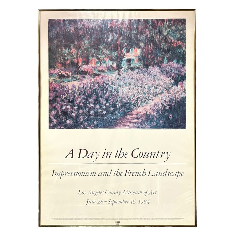 1984 â€œA Day in the Countryâ€? Impressionism LACMA Exhibition Poster w Claude Monet (1 of 7)