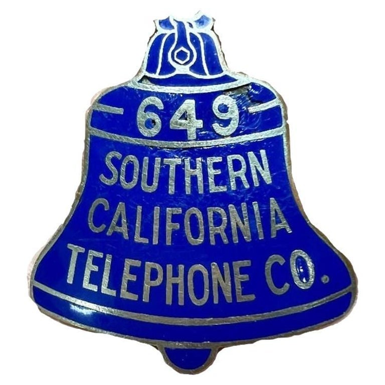 Vintage Southern California Telephone Company Badge (1 of 6)
