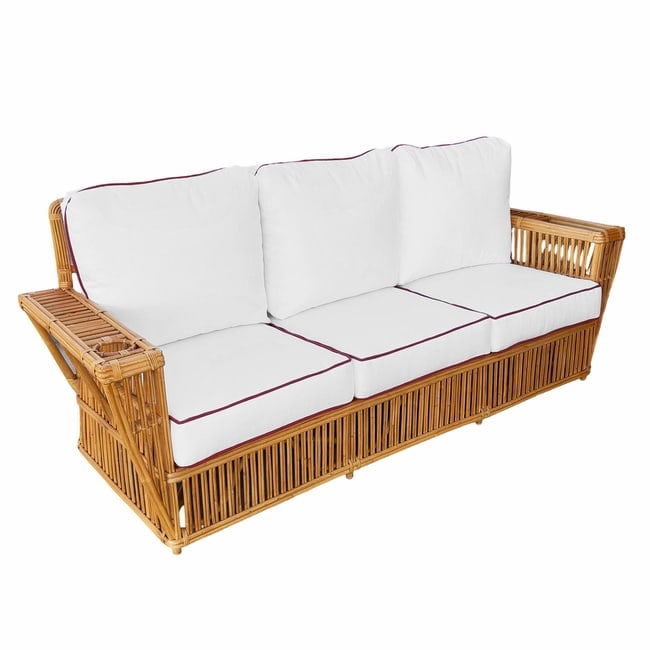 Presidents Stick Reed Rattan Nantucket 3 Seat Sofa (1 of 7)