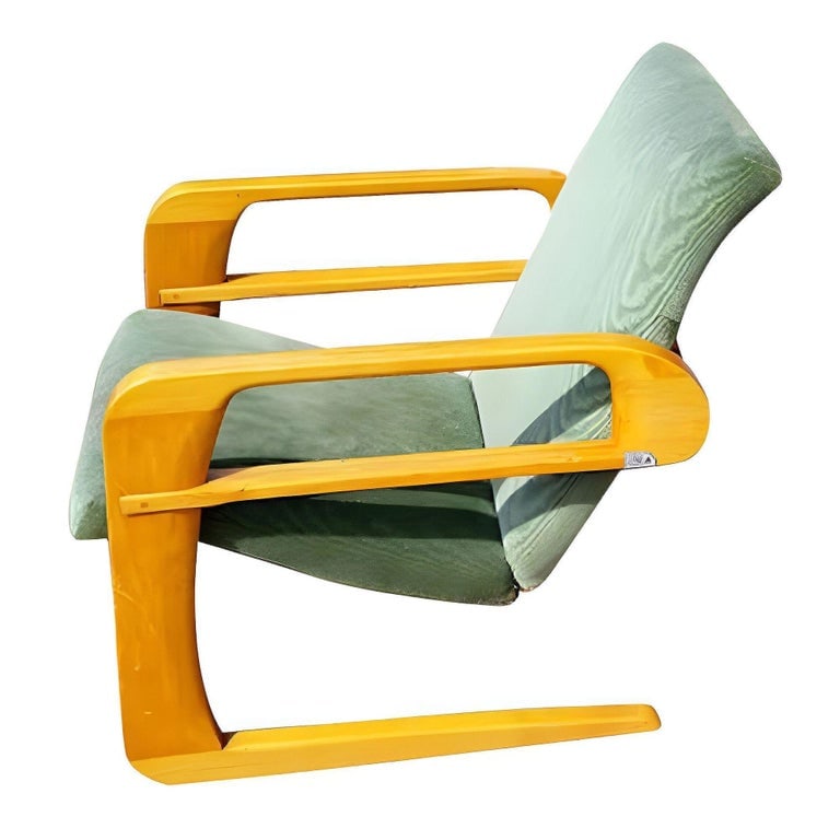 1938 Art Deco "Airline Chair" Lounge by KEM Weber for Walt Disney, 2 Available - 3
