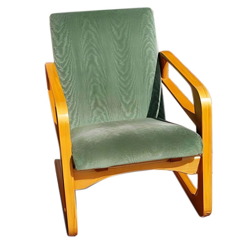 1938 Art Deco "Airline Chair" Lounge by KEM Weber for Walt Disney, 2 Available - 4
