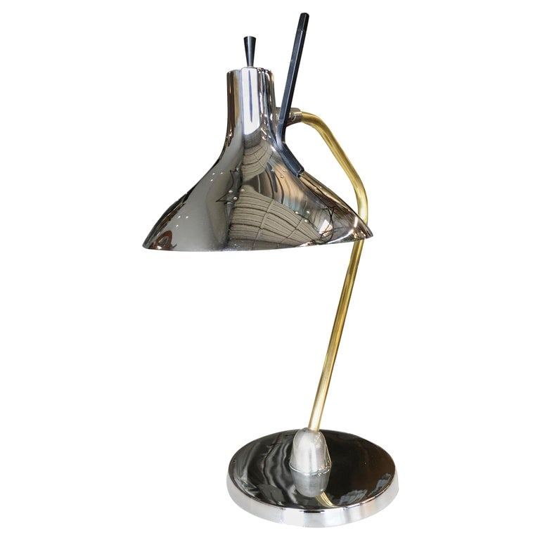 Mid Century Anglepoise Chrome Desk Lamp By Prescolite (1 of 10)