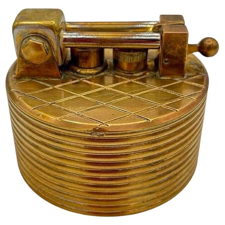 Mid-century "Brilux" for Dunhill Brass Lift-Arm Table Lighter, Switzerland (1 of 11)