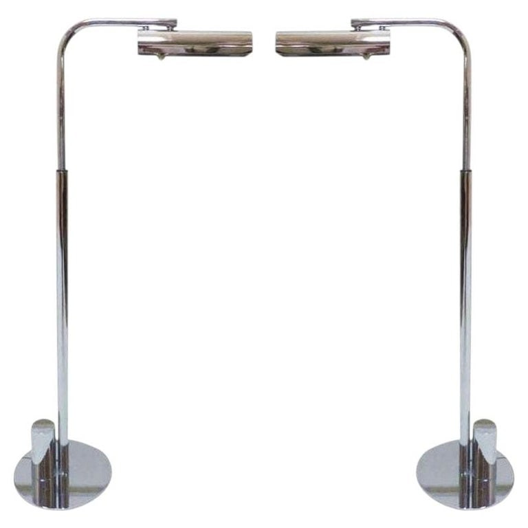 Mid-century Chrome "Ball Line" Lamp by Charles Hollis Jones, 1965, Pair (1 of 6)
