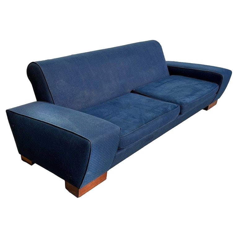 Art Deco Speed Arm Geometric Sofa by Paul Frankl (1 of 7)