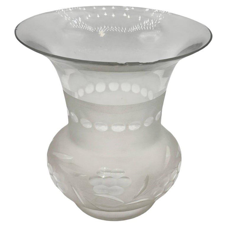 Victorian Two-Tone Frosted Wheel Cut Glass Oil Lamp Fluted Hurricane Shade: This vintage western-style two-tone white and clear frosted glass oil lamp Hurricane Shade has a smooth, curved design with a softly diffused finish. It tapers toward the fitter opening, making it ide